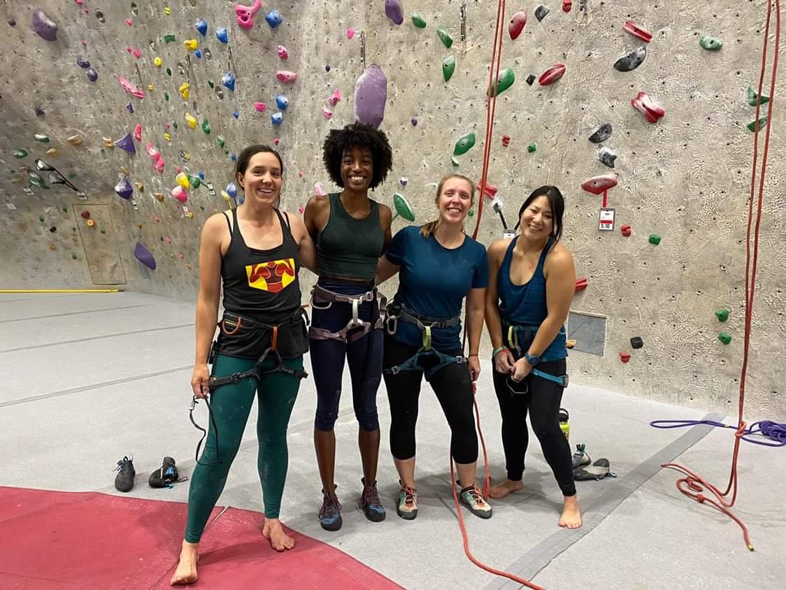 ladies climbing coalition rock climbing meet up group